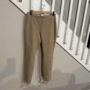 Colletta Light Tan Faux Suede Legging Pants